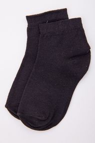 Дитячі однотонні шкарпетки, чорного кольору, 167R605-1