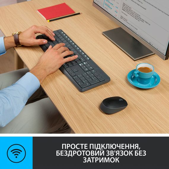 IT набір Logitech MK235 Wireless Combo, US (920-007931) | Зображення 3