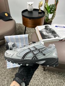 Чоловічі кросівки ASICS Gel-Kahana TR V4 Grey Black (замша , текстиль) весна / літо / осінь