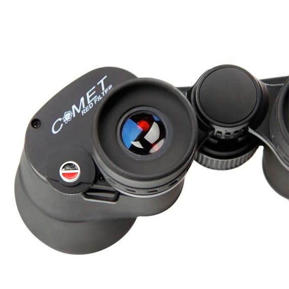 Бінокль Comet AXP111 (10x50) з червоним фільтром (з огляду сонцем) чорний, в чохлі | Зображення 2
