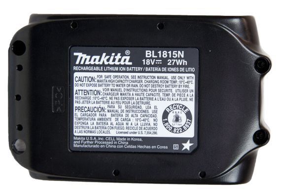 Акумулятор BL1815N (18 В, 1.5 А⋅год) та зарядний пристрій для продукції Makita LXT (BL1815BEO1) | Зображення 2