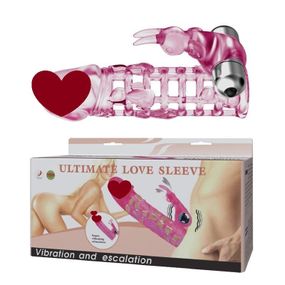 Подовжуюча насадка з вібрацією і стимулятором клітора ULTIMATE LOVE SLEEVE, BI - 026201 Sex Aura