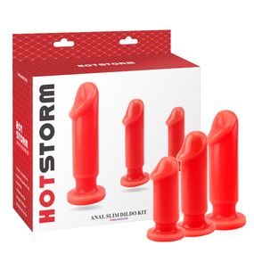 Набір анальних пробок - Hot Storm Anal Slim Dildo Kit sexstyle