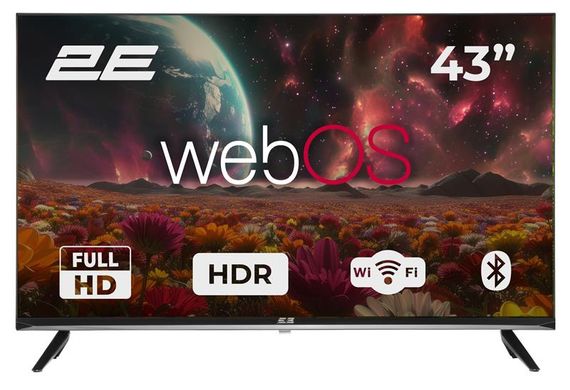 Телевізор 43&quot; 2E LED FHD 60Hz Smart WebOS Black 2E-43A07KFW
