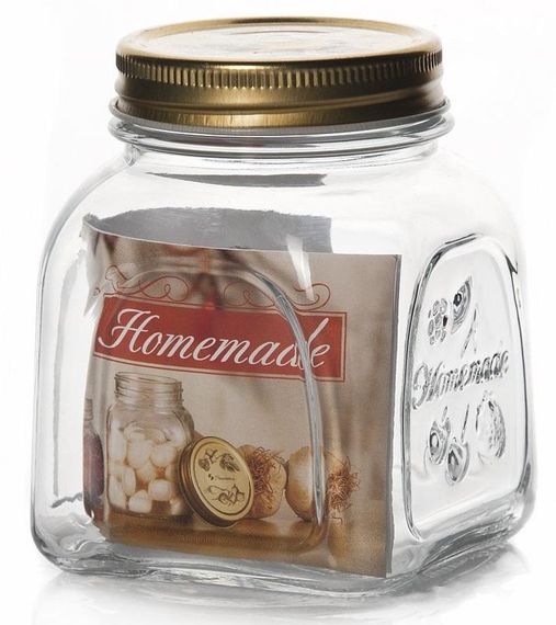 Банка для продуктів Homemade 500мл з металевою кришкою | Зображення 1