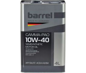 Олива моторна Barrel 10W40 Diesel-PAO, 4л, 121023120
