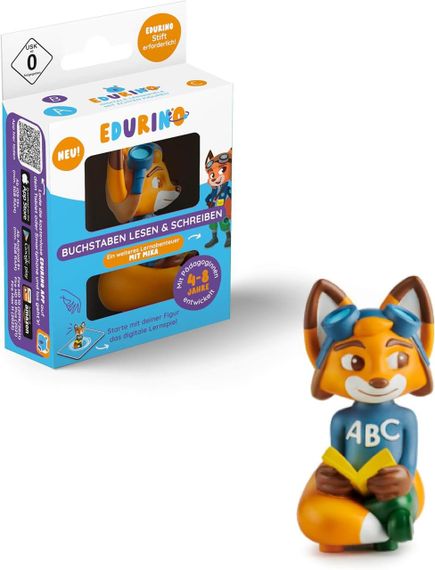Edurino Фигурка Mika ABC: буквы, которые читаются и пишутся с 4 лет – уровень 2 с приложением | Распознавание