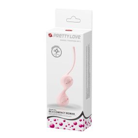 Вагінальні кульки Pretty Love Kegel Tighten, рожеві, 16,3 × 3,3 см Sex Aura