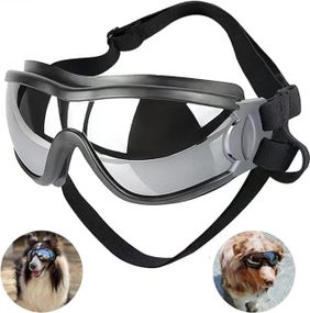Защитные очки для собак с УФ-защитой, регулируемые, ветрозащитные, водонепроницаемые, для больших пород собак