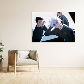 Плакат-постер з принтом Кавун Jujutsu Kaisen Магічна битва Satoru Gojo Сатору Годжо Гето Сугуру коледж А0 ПЛ000794(А0)