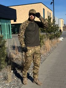 Тактичний комплект Хіжак Штани Кайман + Убакс CoolPass Military Мавка