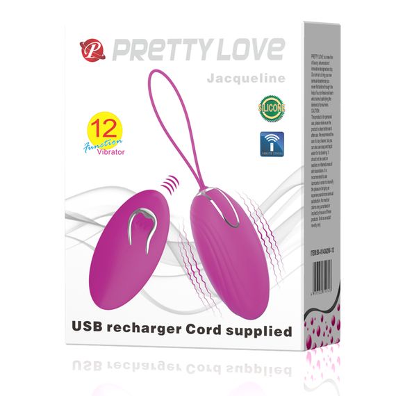 Віброяйце - Pretty Love Jacqueline Vibrating Egg Purple | Зображення 1