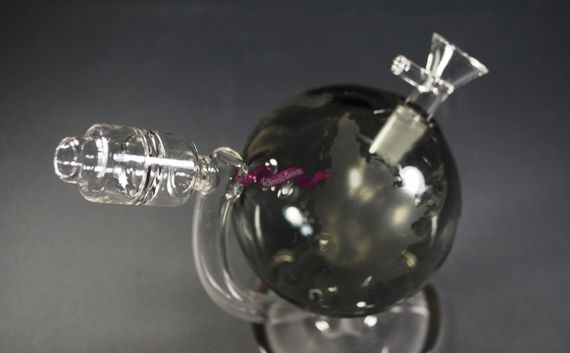 Стеклянная трубка Globe серая | Зображення 2