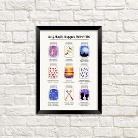 Постер в рамке Колекція наших моментів 15x21 см, A5 (MT5_19L013_UKR)