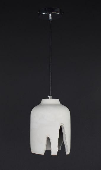 Люстра підвісна на 1 лампочку 27817 Хром 30-190х16х16 см. | Зображення 4