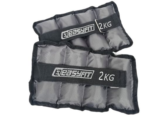 Обтяжувачі EasyFit 2 х 2 кг для ніг та рук з металом (EF-AWTМ-200)