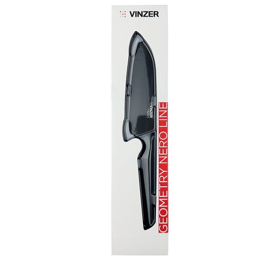 Нож Сантоку Vinzer (Винзер) Geometry Nero Line 12.7 см (50301) | Зображення 1