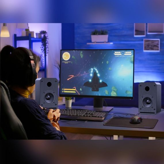 Активні колонки LONPOO LP-42s з Bluetooth, USB, входом AUX, виходом для навушників | Зображення 2