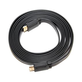 Кабель Merlion HDMI-HDMI 3.0m,v1.4,плоский Black,(Пакет),Q150