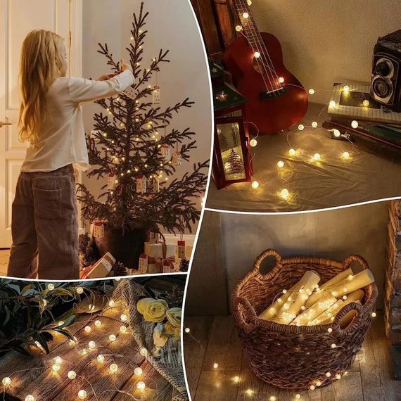 Гірлянда-лампочки USB 10м, 100LED, Теплий білий XPRO (23457648101_348) | Зображення 4