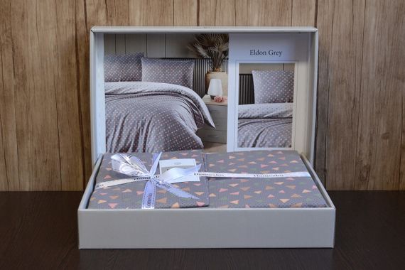 Постільна білизна First Choice Homesko Ranforse сімейний 160 х 220 см Eldon Grey | Зображення 3