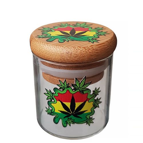 Герметичний Контейнер Для зберігання трав Bamboo glass jars | Зображення 2