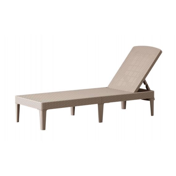 Шезлонг лежак раскладной пластиковый Keter (Кетер) Allibert Jaipur Sun lounger (17205843) Капучино | Зображення 3