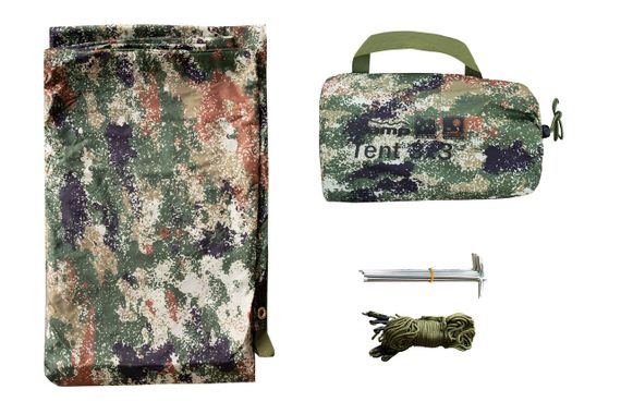 Тент туристичний Tramp Tent 3х3 camo, похідний тент-навіс камуфляж для риболовлі та полювання, водостійкий | Зображення 1