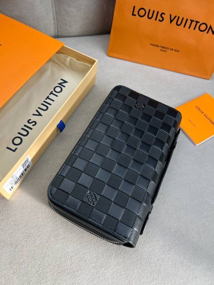 Органайзер чорний Louis Vuitton Zippy XL Damier Infini k425 | Зображення 5