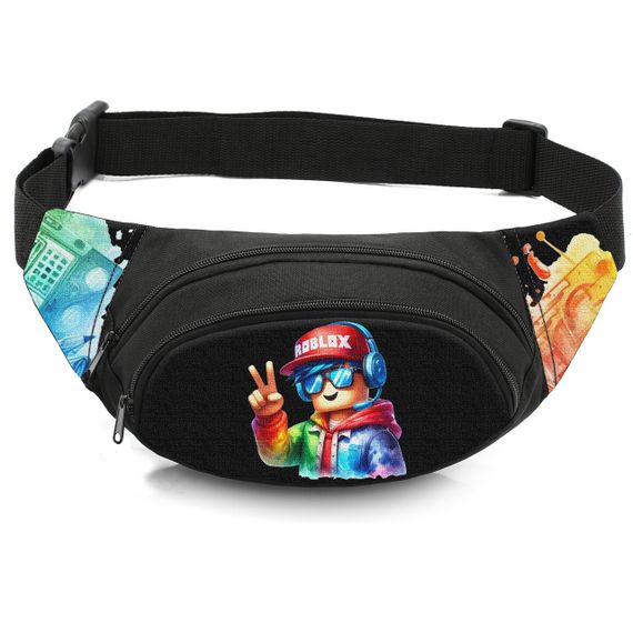 Сумка-бананка дитяча з принтом Roblox поясна сумка для хлопчика (4435)