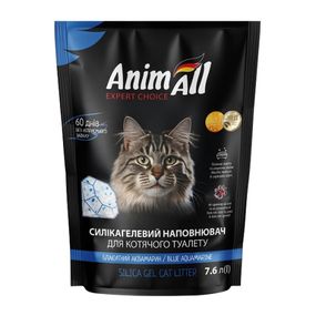 Силікагелевий наповнювач для котячого туалету Animall Blue Aquamarine, 7.6 л