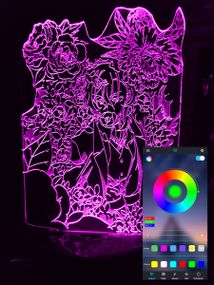 Акриловий світильник-нічник керування з телефона Чуя Накахара tty-n000876