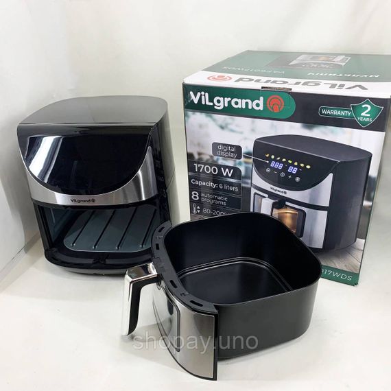 Фритюрница без масла с дисплеем ViLgrand, Аэрофритюрница с функцией приготовления разных блюд MA-48 | Зображення 4