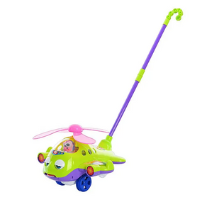 Игрушечная каталка Вертолёт 117136 на палке Зелёный
