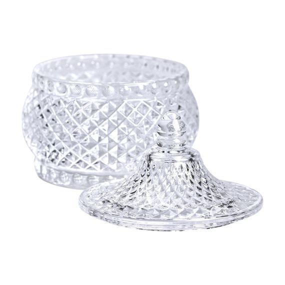 Цукерниця скляна з кришкою Ø 8 см кругла HP-YH-4 | Зображення 2