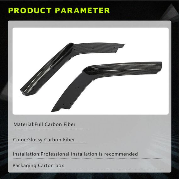 Накладки на задній бампер Flap V2 (для F82/F83, Карбон) для BMW 4 серія F-32 2012-2020 рр | Зображення 4