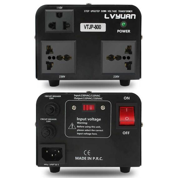 Перетворювач напруги 220v на 120v 800W (500W) | Зображення 5