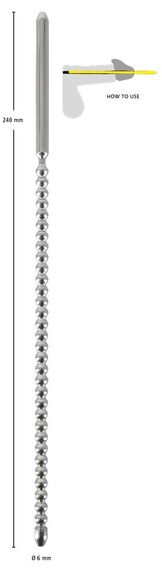 Уретральный стимулятор - Dip Stick Ripped 6MM sexstyle | Зображення 3