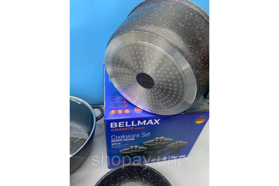 Набор посуды 9 предметов Bellmax Cookware Set BM-120 | Зображення 7