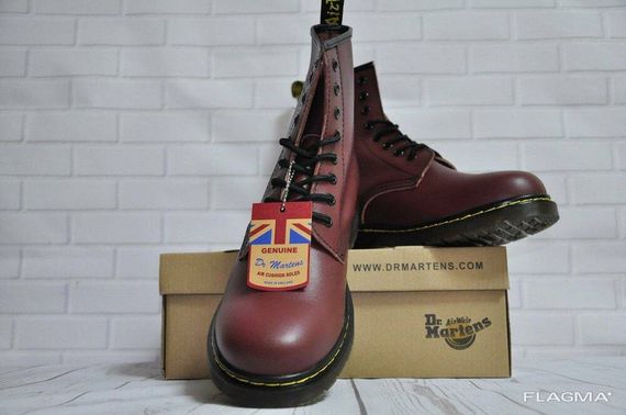 Ботинки Dr. Martens 1460 (Бордовые) Размер 41 42 43 44 45 | Зображення 5