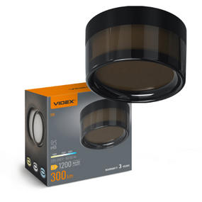 LED Світильник круглий 9W чорний VL-BHD01-09CBB Videx