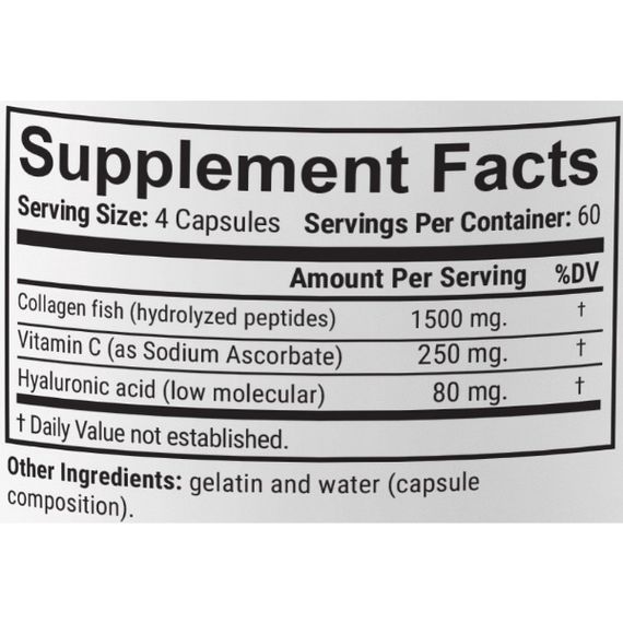 Коллаген En`vie Lab Fish Collagen Complex 3 (1&3 TYPE) 1830 mg 240 Caps | Зображення 1