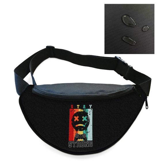 Сумка-бананка мужская/женская спортивная 32×16 см с расширителем поясная сумка или сумка через плечо (3757)