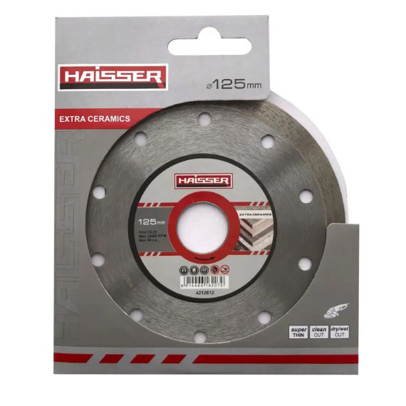 Алмазний диск Haisser Extra Ceramics 125 мм, 1,2 мм, 22,23 мм (для точного різання кераміки)