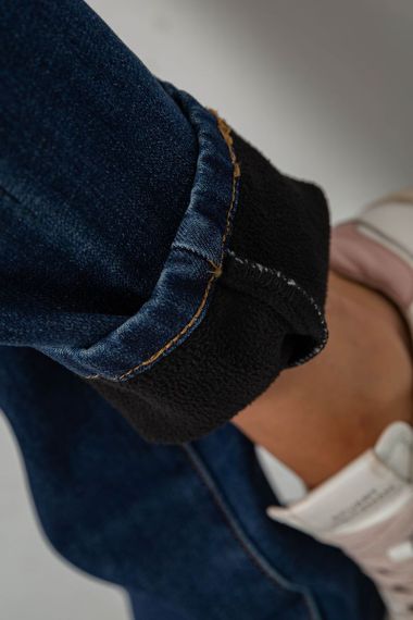 Джинсы женские на флисе, цвет синий, 244RVE981 | Зображення 5