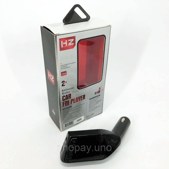 Автомобильный FM трансмиттер модулятор H15 Bluetooth MP3, Fm модулятор usb. Цвет: черный