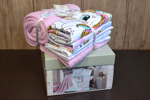 Дитячий комплект постільної білизни з пледом First Choice Baby Digital Satin Nirvana 100х150 см. Magic | Зображення 2