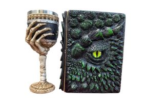 Подарунковий набір Келих 3D Рука з Черепами та Блокнот 3D «Око Лісового Дракона»