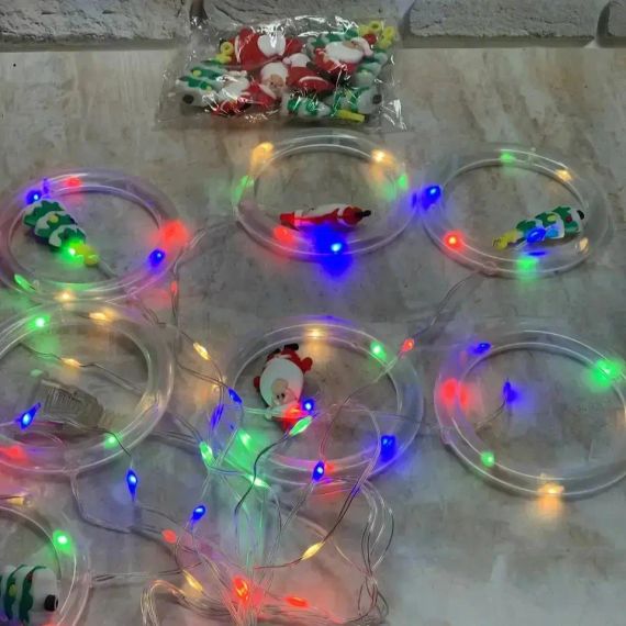 Xmas штора Кільця з фігурами 3m*70cm 110L M Мультикольорові | Зображення 1