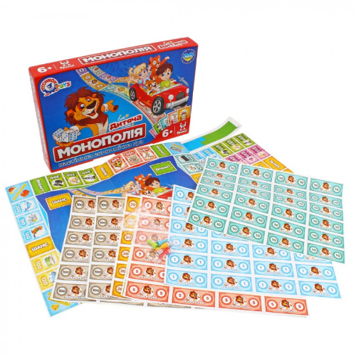 Настільна гра економічна "Дитяча монополія" Технок 0755 | Зображення 2